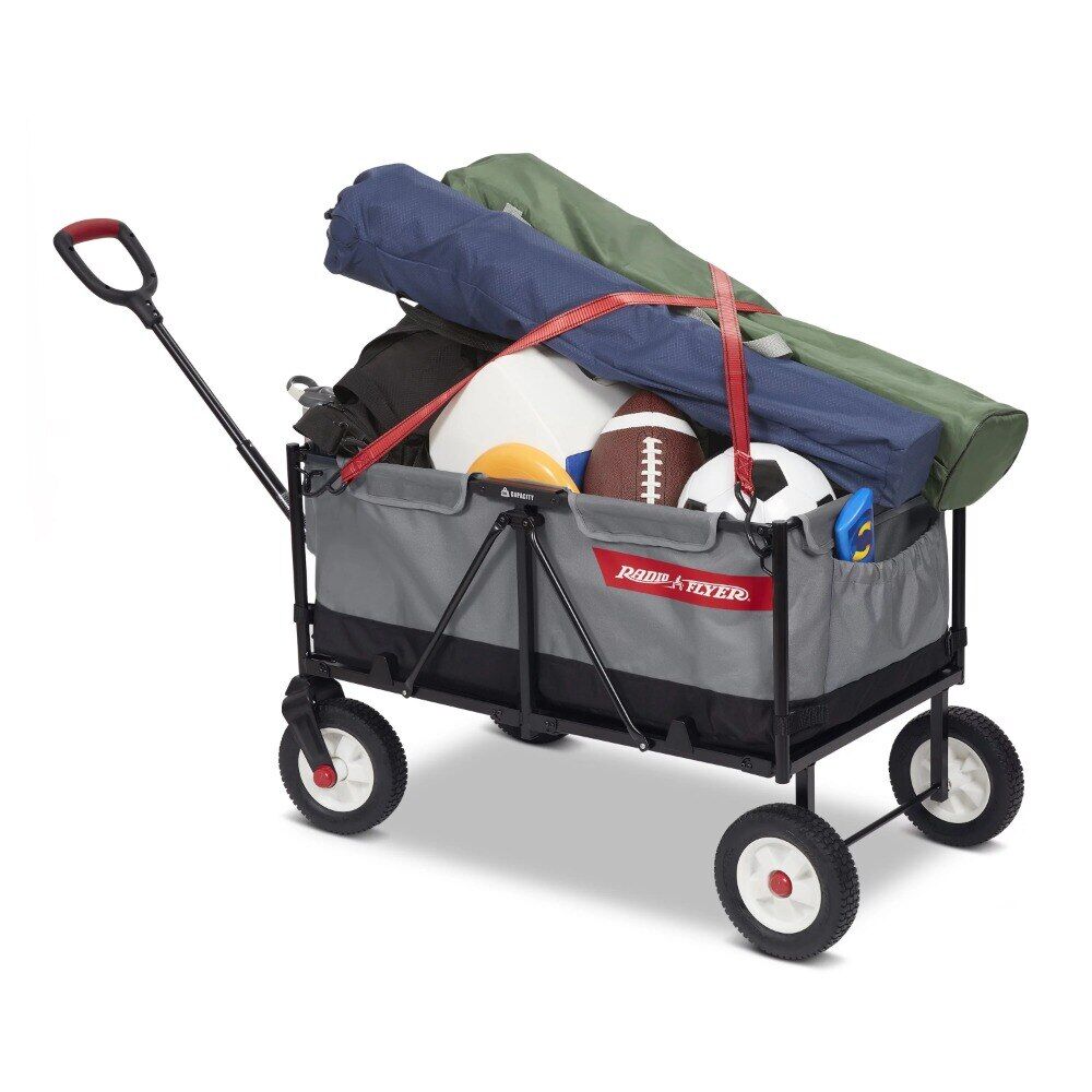 Beast-EZ-Fold-Maximum-Capacity-Heavy-Duty-Kid-Cargo-Camping-Equipment-Gray-Collapsible-Utility-Wagon-Outdoor-2