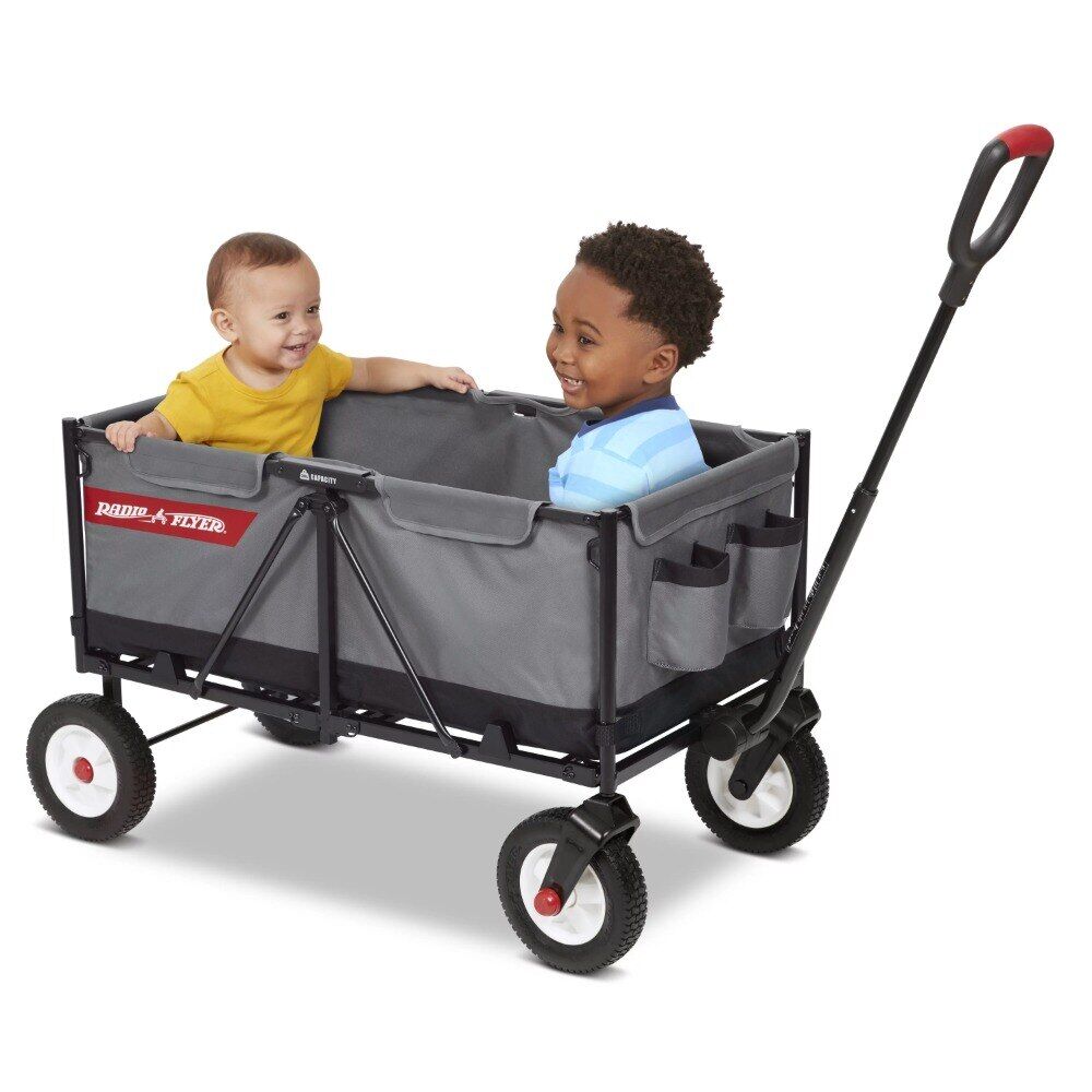 Beast-EZ-Fold-Maximum-Capacity-Heavy-Duty-Kid-Cargo-Camping-Equipment-Gray-Collapsible-Utility-Wagon-Outdoor-5